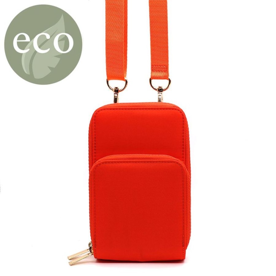 Bags, Straps & Purses Tarelle Purses | Recycled Phone Bag-Orange