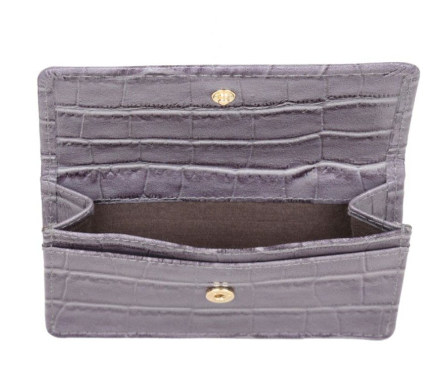 Bags, Straps & Purses Tarelle Elizabeth Milan Luxury Bags | Madam Leather Cardholder-Light Grey