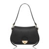 Bags, Straps & Purses Tarelle Leather Bags | Gold Clasp Top Handle Bag-Black