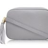 Bags, Straps & Purses Tarelle Leather Bags | Lila Leather Cross Body Bag-Light Grey