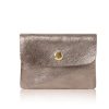 Bags, Straps & Purses Tarelle Metallic Bags & Purses | Small Leather Purse-Bronze