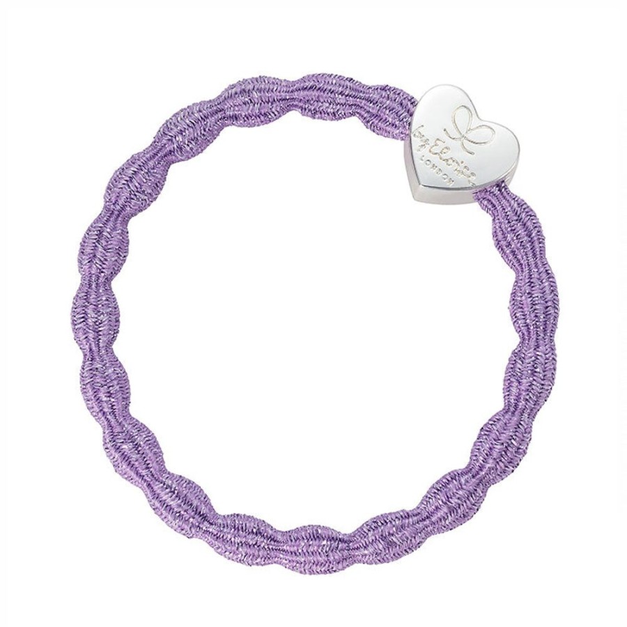 Jewellery Tarelle Bracelet | By Eloise Bangle Band-Metallic Lilac/Silver Heart