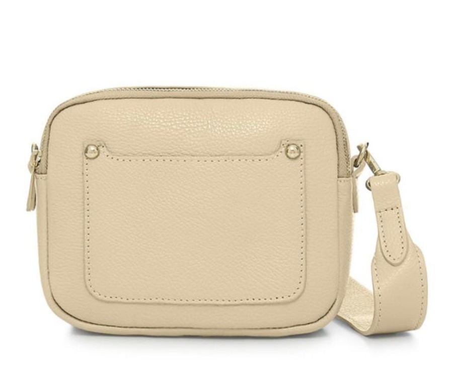 Bags, Straps & Purses Tarelle Leather Bags | Zara Leather Cross Body Bag-Cream