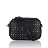 Bags, Straps & Purses Tarelle Leather Bags | Eden Leather Cross Body Bag-Black/Silver