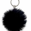 Bottle Socs Tarelle | Faux Fur Pompom Keyring-Black