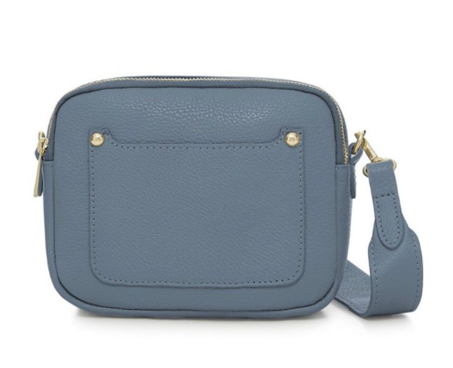 Bags, Straps & Purses Tarelle Leather Bags | Zara Leather Cross Body Bag-Denim Blue