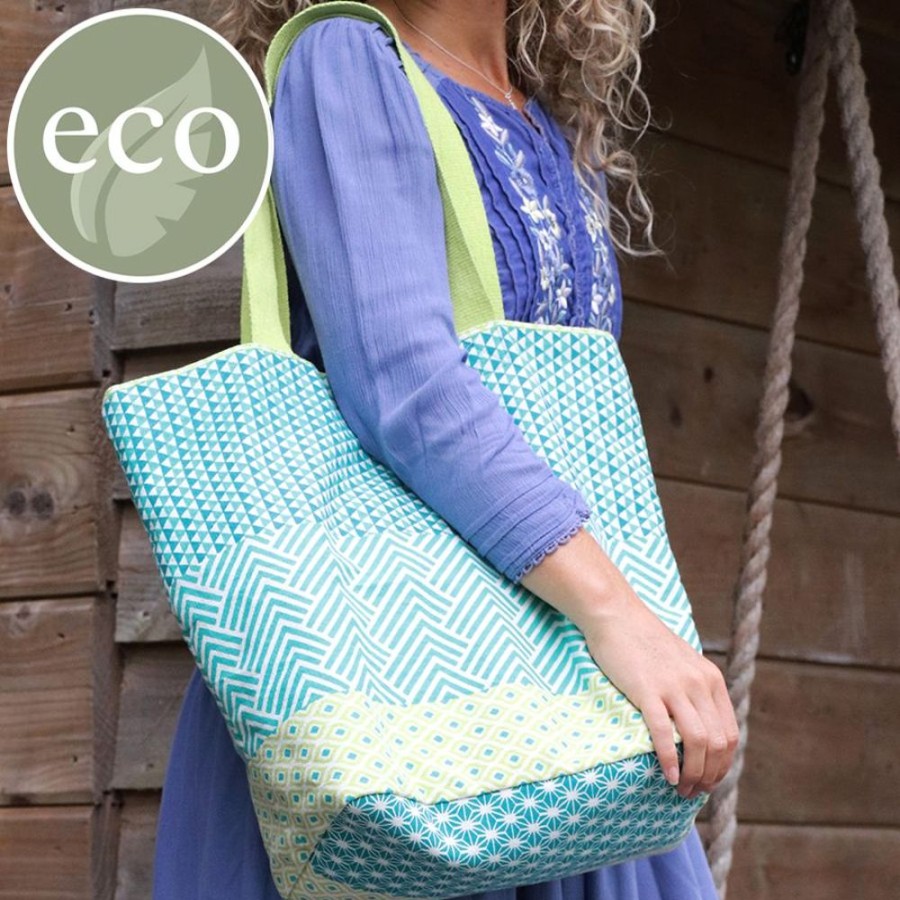 Bags, Straps & Purses Tarelle Vegan Bags | Geo Print Cotton Tote Bag