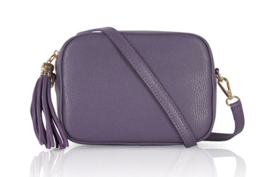 Bags, Straps & Purses Tarelle Leather Bags | Lila Leather Cross Body Bag-Light Purple