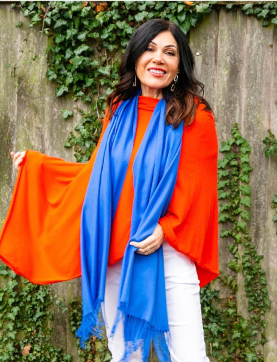 Scarves, Hats & Gloves Tarelle Scarves | Georgia Pashmina-Royal Blue