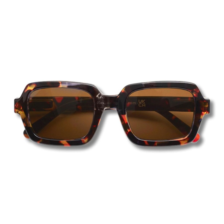 Sunglasses & Chains Tarelle | Square Shaped Tortoiseshell Sunglasses