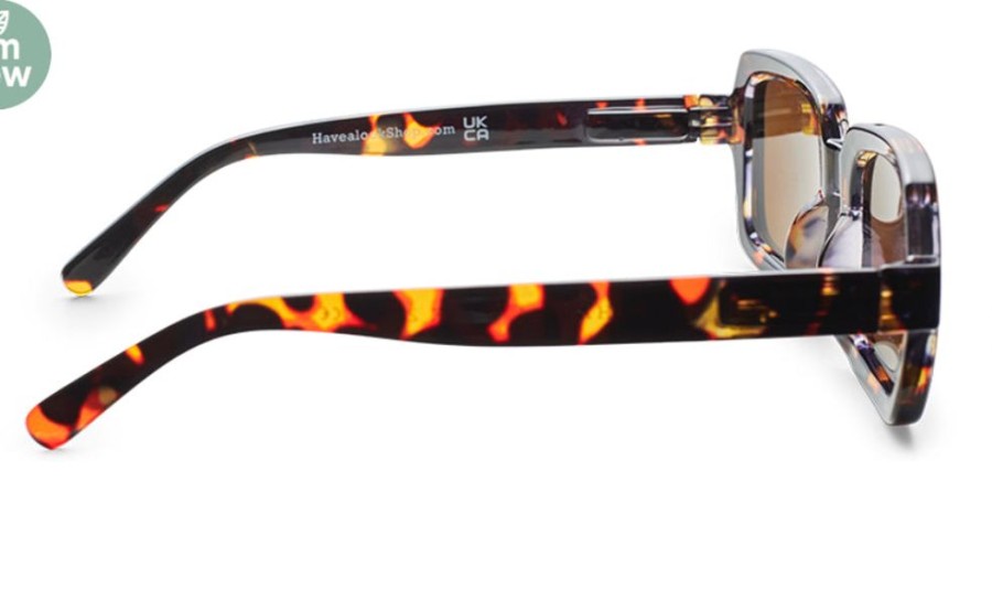 Sunglasses & Chains Tarelle | Square Shaped Tortoiseshell Sunglasses