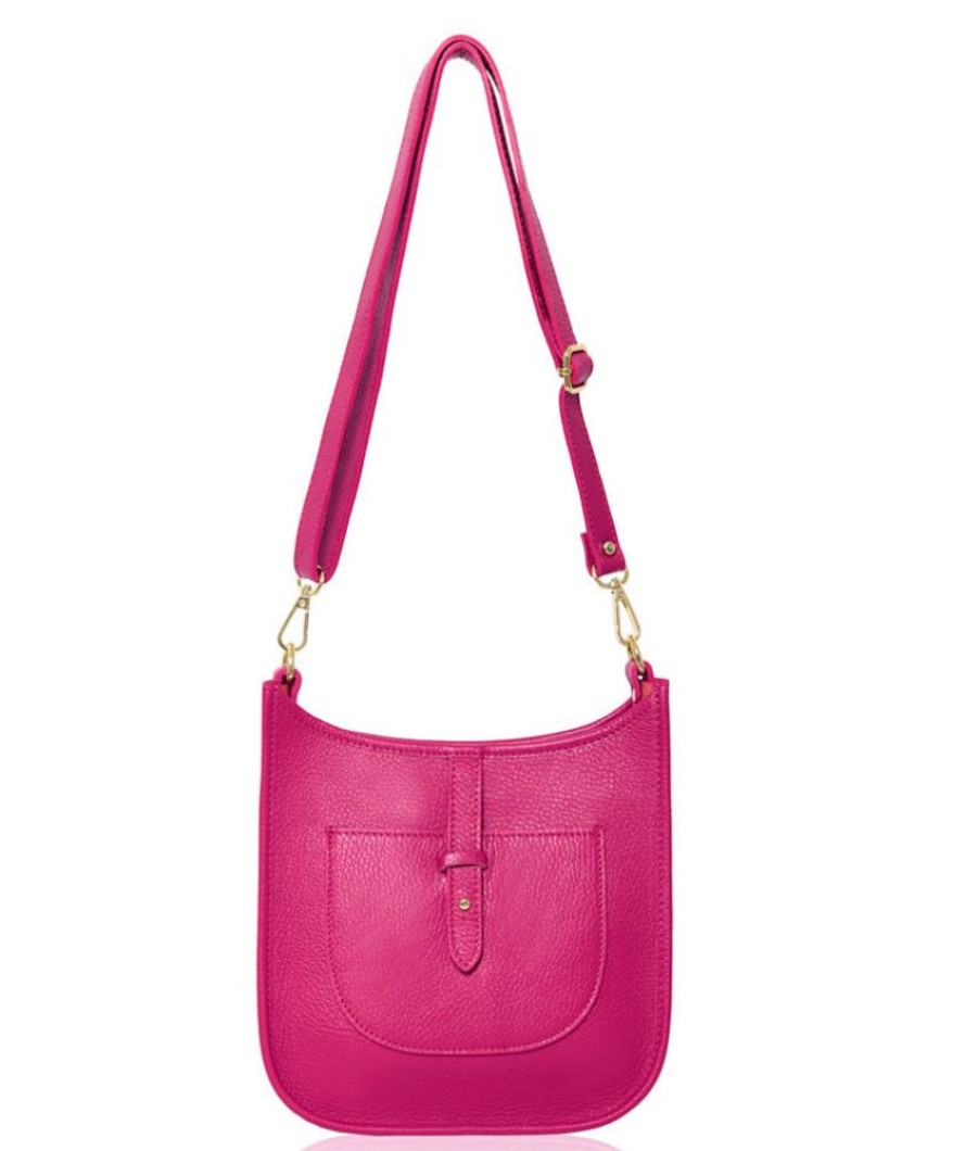 Bags, Straps & Purses Tarelle Leather Bags | Messenger Leather Bag-Fuchsia Pink