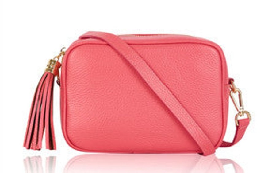 Bags, Straps & Purses Tarelle Leather Bags | Lila Leather Cross Body Bag-Coral