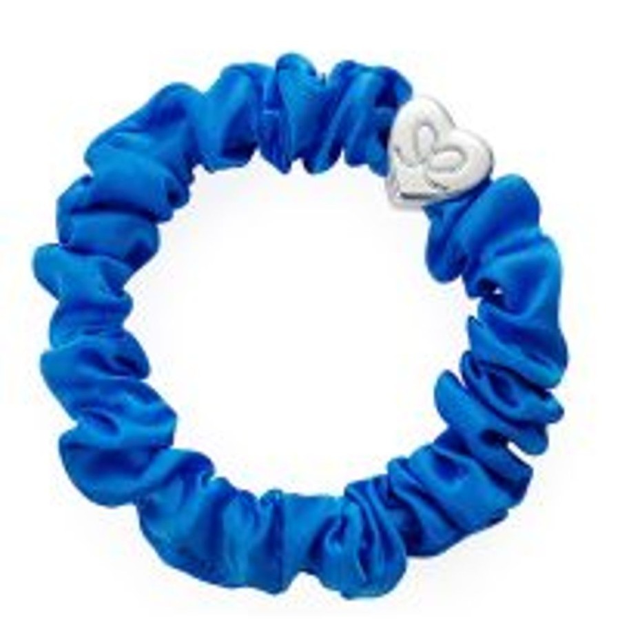 Jewellery Tarelle Bracelet | Silk Scrunchie-Royal Blue/Silver