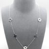 Jewellery Tarelle Necklaces | Flower & Star Long Necklace-Silver