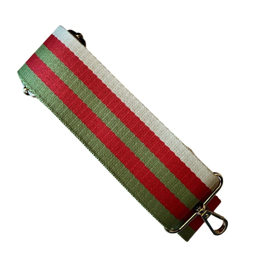 Bags, Straps & Purses Tarelle Bag Straps | Stripe Bag Strap-Green/Pink