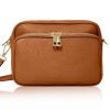 Bags, Straps & Purses Tarelle Leather Bags | Daisy Leather Cross Body Bag-Dark Tan