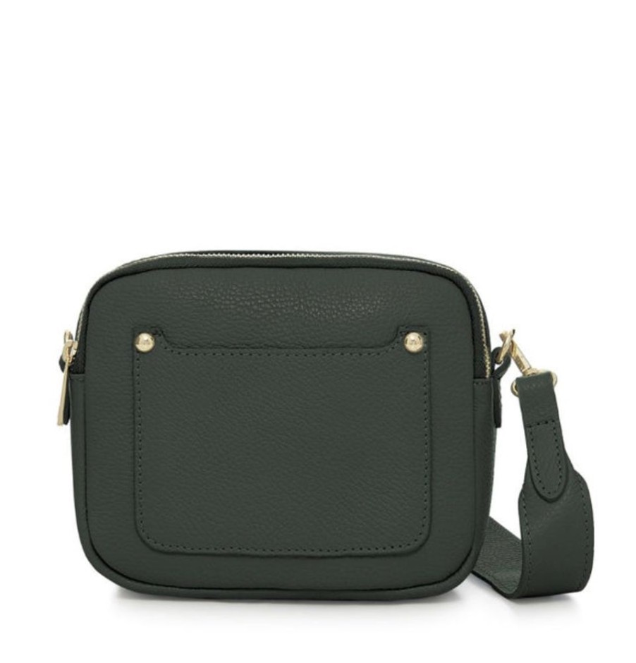 Bags, Straps & Purses Tarelle Leather Bags | Zara Leather Cross Body Bag-Dark Green