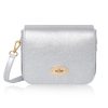 Bags, Straps & Purses Tarelle Metallic Bags & Purses | Esme Leather Box Bag-Silver