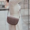 Bags, Straps & Purses Tarelle Leather Bags | Duchess Leather Crossbody Clutch-Light Grey