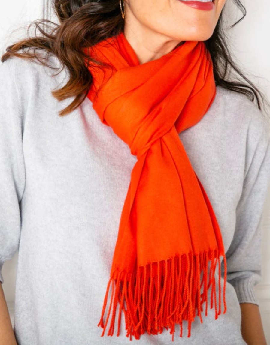 Scarves, Hats & Gloves Tarelle Scarves | Georgia Pashmina-Burnt Orange