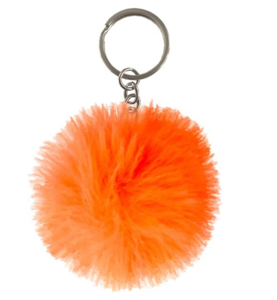 Key Rings Tarelle | Faux Fur Pompom Keyring-Orange