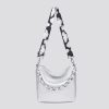 Bags, Straps & Purses Tarelle Silver Hardware Bag & Bag Straps | Vegan Pu Soft Small Tote/Crossbody Bag-Silver