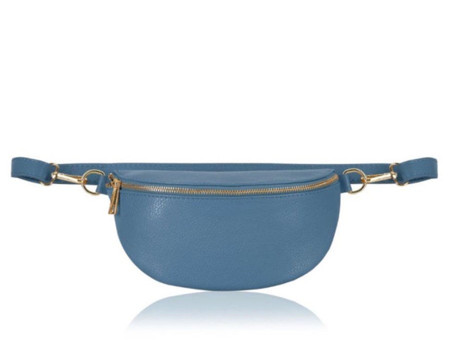 Bags, Straps & Purses Tarelle Leather Bags | Inga Leather Belt Bag-Denim Blue