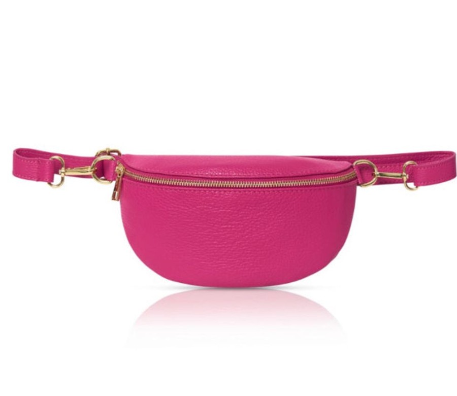 Bags, Straps & Purses Tarelle Leather Bags | Inga Leather Belt Bag-Fuchsia Pink