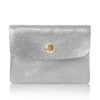 Bags, Straps & Purses Tarelle Metallic Bags & Purses | Small Leather Purse-Silver