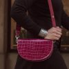 Bags, Straps & Purses Tarelle Elizabeth Milan Luxury Bags | Duchess Leather Crossbody Clutch-Boysenberry