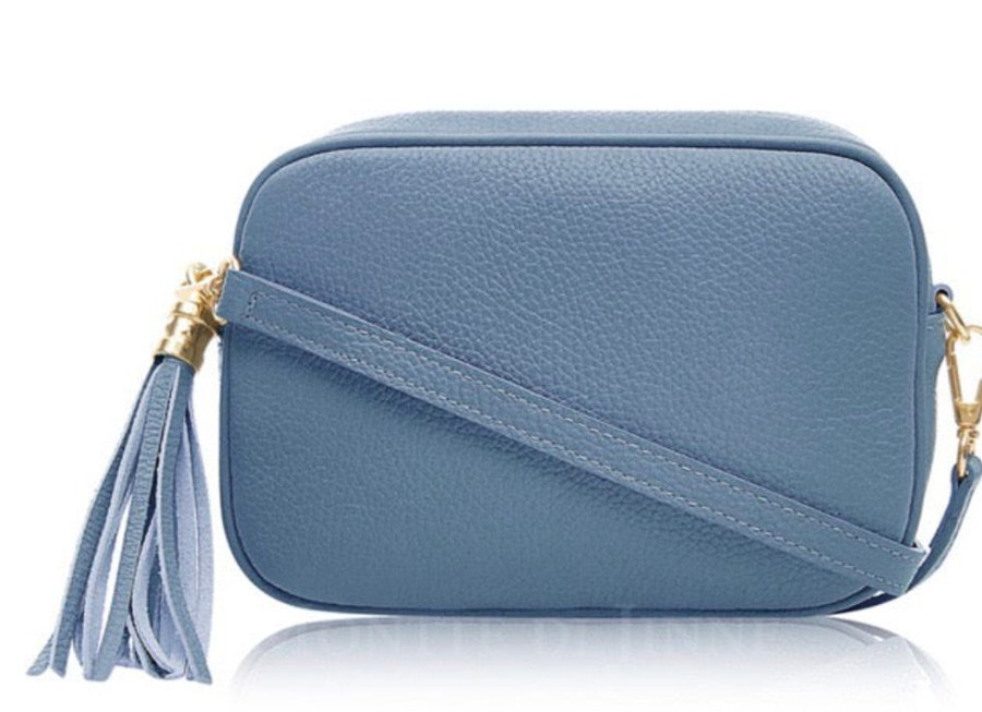 Bags, Straps & Purses Tarelle Leather Bags | Lila Leather Cross Body Bag-Denim Blue