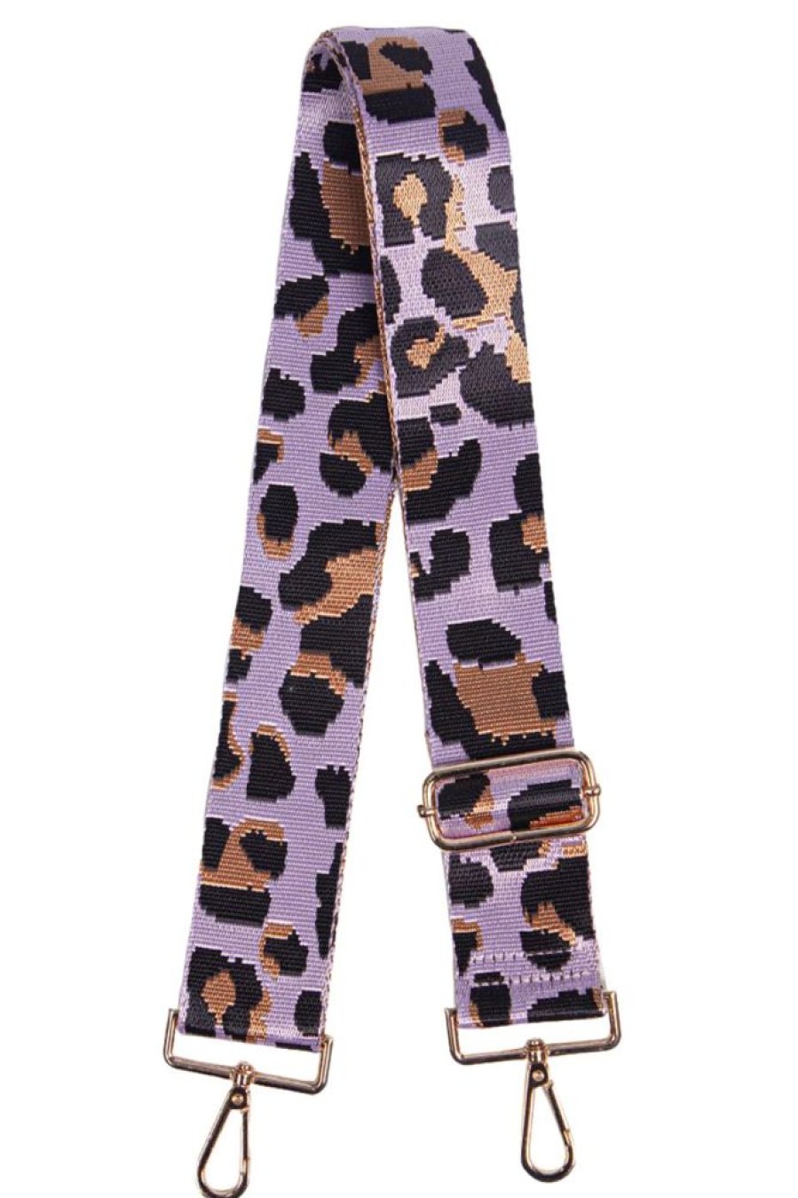 Bags, Straps & Purses Tarelle Bag Straps | Lilac Leopard Print Bag Strap