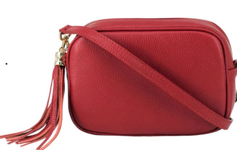 Bags, Straps & Purses Tarelle Leather Bags | Lila Leather Cross Body Bag-Red