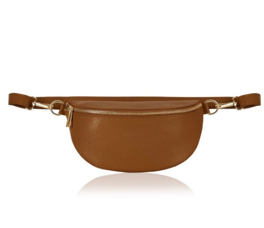 Bags, Straps & Purses Tarelle Leather Bags | Inga Leather Belt Bag-Tan