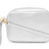 Bags, Straps & Purses Tarelle Metallic Bags & Purses | Lila Leather Cross Body Bag-Silver