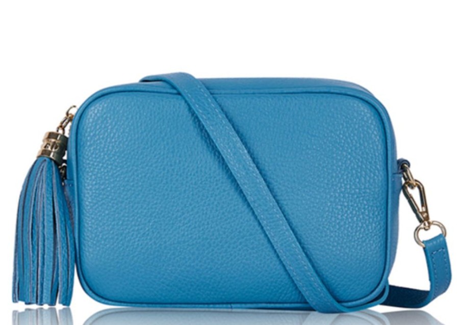 Bags, Straps & Purses Tarelle Leather Bags | Lila Leather Cross Body Bag-Sky Blue