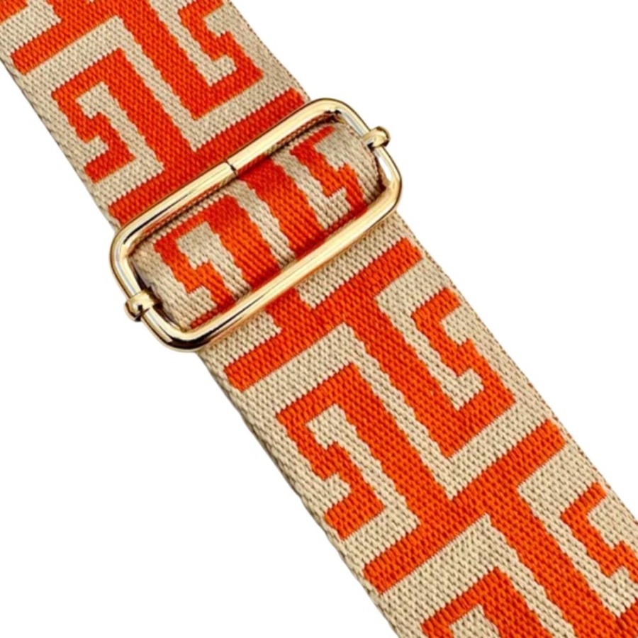 Bags, Straps & Purses Tarelle Bag Straps | Geo Bag Strap-Orange