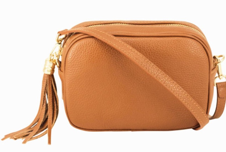 Bags, Straps & Purses Tarelle Leather Bags | Lila Leather Cross Body Bag-Light Tan