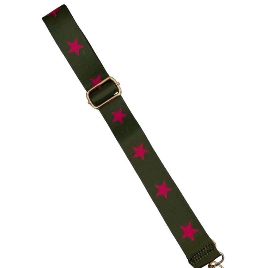 Bags, Straps & Purses Tarelle Bag Straps | Pink Star Bag Strap-Khaki Green