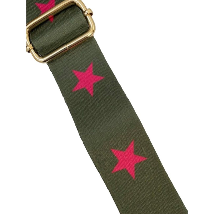 Bags, Straps & Purses Tarelle Bag Straps | Pink Star Bag Strap-Khaki Green