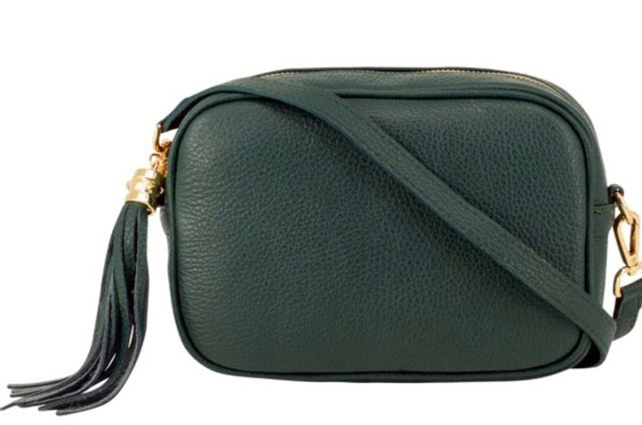 Bags, Straps & Purses Tarelle Leather Bags | Lila Leather Cross Body Bag-Dark Green