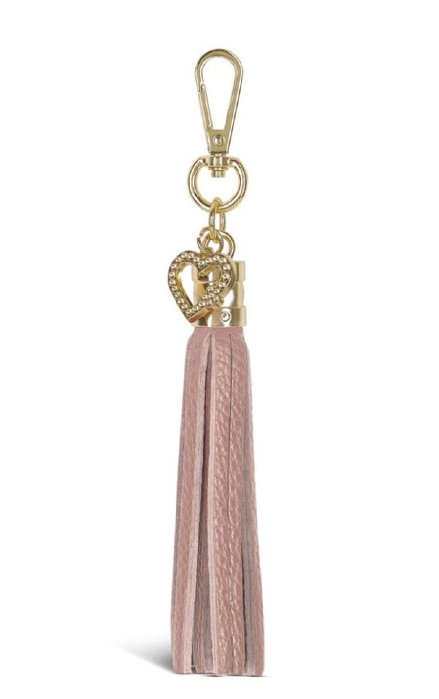 Key Rings Tarelle | Leather Tassel Keyring-Smoke Rose