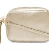 Bags, Straps & Purses Tarelle Metallic Bags & Purses | Lila Leather Cross Body Bag-Gold