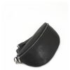 Bags, Straps & Purses Tarelle Leather Bags | Silver Hardware Inga Leather Belt Bag-Black