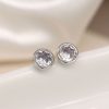 Jewellery Tarelle Earrings | Silver Plated Round Cz Cystal Earrings