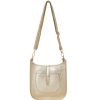 Bags, Straps & Purses Tarelle Metallic Bags & Purses | Messenger Leather Bag-Gold