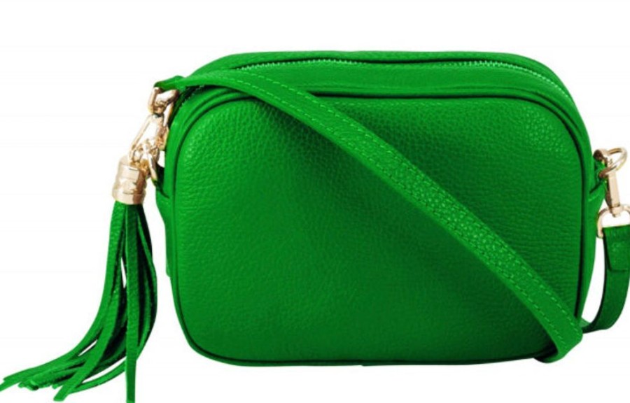 Bags, Straps & Purses Tarelle Leather Bags | Lila Leather Cross Body Bag-Green