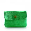 Bags, Straps & Purses Tarelle Purses | Small Leather Purse-Metallic Green