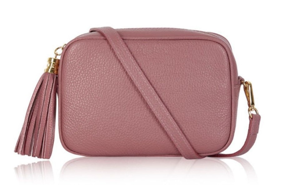 Bags, Straps & Purses Tarelle Leather Bags | Lila Leather Cross Body Bag-Dusty Pink